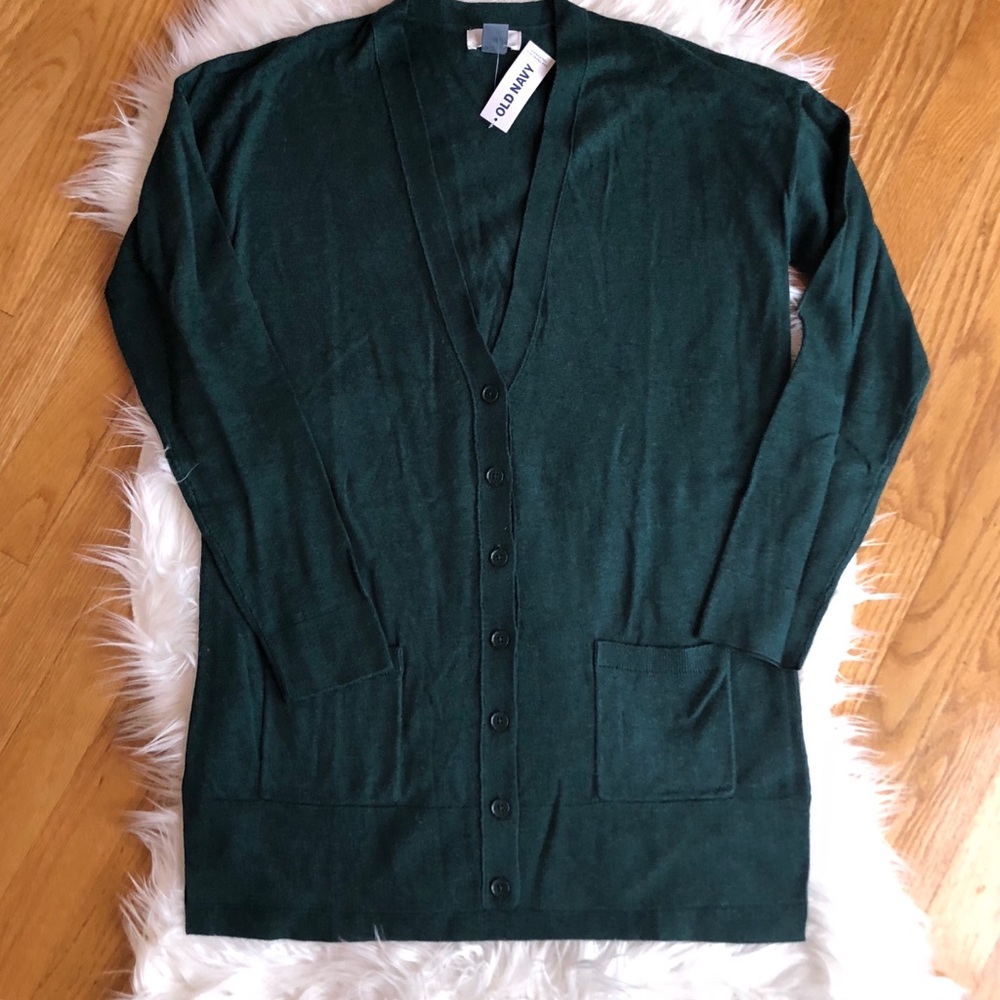 Deep green sweater